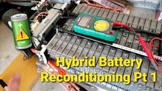 Reconditioning a Prius Hybrid Battery Pt 1