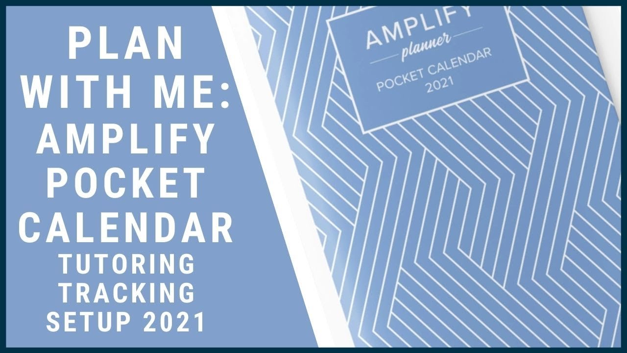 Plan with Me: Amplify Planner Pocket Calendar-Tutoring