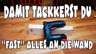 Lidl - PARKSIDE® Akku Tacker PAT 4 C3 im Einsatz