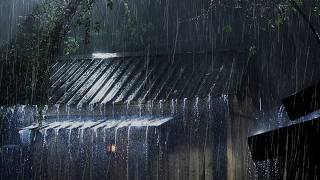 Fall Asleep Super Fast (NO ADS) – Heavy Rain & Strong Storms Over a Cozy Old House