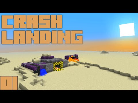 Minecraft Crash Landing - A Dusty Beginning [E01]
