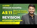 AS 11 Revision Foreign Exchange Rates CA Inter Advanced Accounts Revision CA Aakash Kandoi