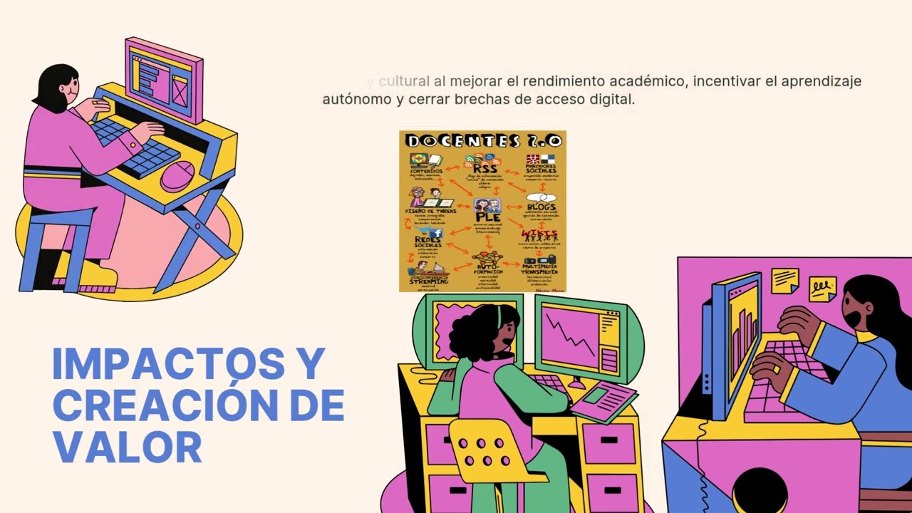 Diverse Manele - Cream and Pink Illustrative Computer Presentation