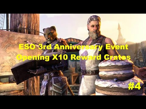 ESO 3rd Year Anniversary Event: Opening X10 Reward Crates #4
