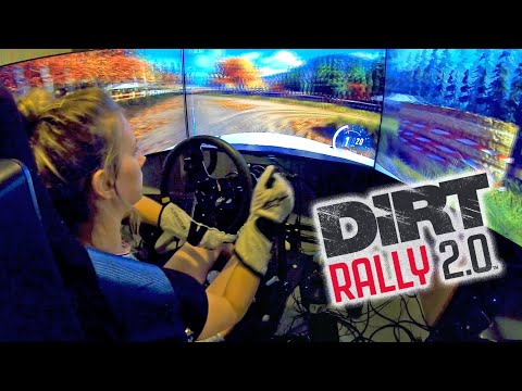 Rally Driver chasing down ghost on Dirt Rally 2.0 WRC