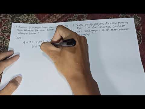 Penerapan Persamaan Linear Satu Variabel Dalam Masalah sehari-hari