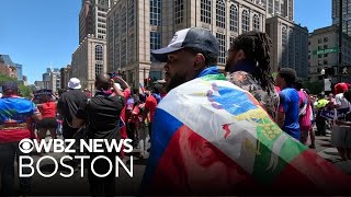 Fans ecstatic as they head to Boston Stadium for Scotland v. Haiti match