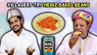 Villagers Try Heinz Baked Beans For First Time ! Tribal People Try Heinz Baked Beanz For First Time