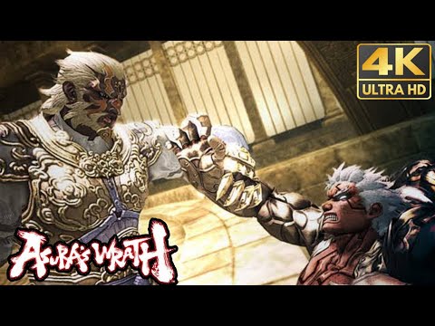 ASURA'S WRATH - Asura & Yasha Vs Deus Full Boss Fight With Cutscenes (4k 60Fps) Remastered.