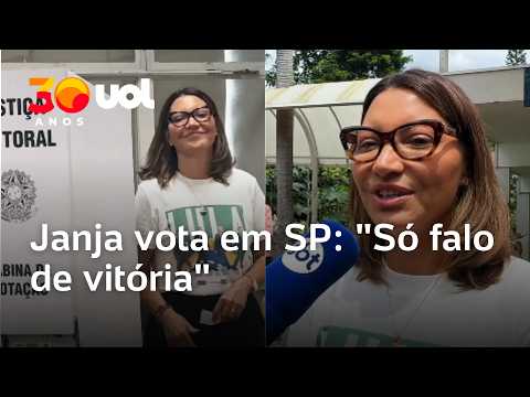 Janja vota em SP, afasta temor de Lula perder para Flávio Bolsonaro: ‘Só falo de vitória’