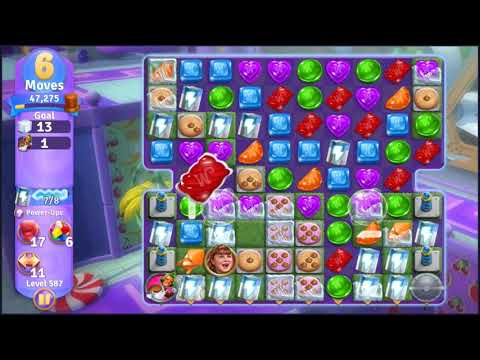 Wonka's World of Candy Level 587 - NO BOOSTERS + FULL STORY 🍫 | SKILLGAMING ✔️