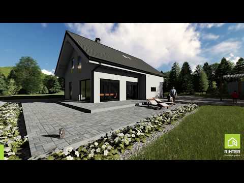 Rihter montažne hiše-  3D vizualizacija in  načrtovanje hiše