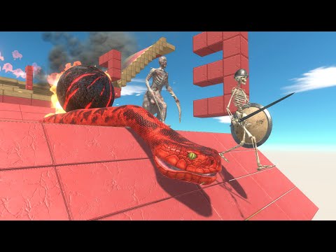 6 Levels of Dangerous Traps | Infernals VS Fantasy VS Reptiles - Animal Revolt Battle Simulator