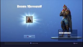 Fortnite Dire  (Brown werewolf unlocked)