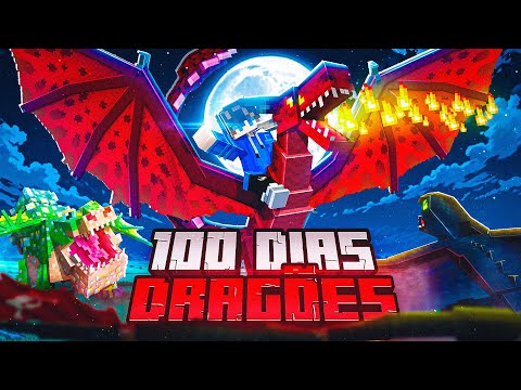 SOBREVIVI 100 DIAS NO MUNDO DOS DRAGÕES NO MINECRAFT HARDCORE