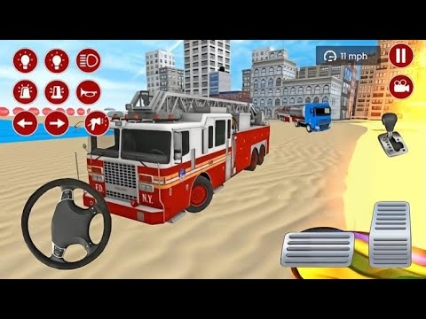 Real Fire Truck Driving Simulator 2026 - Fire Fighting : Android Gameplay
