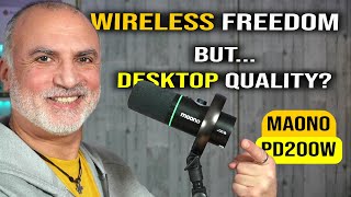 Maono PD200W Review: 🎤Wireless Freedom Meets Pro Desktop Quality