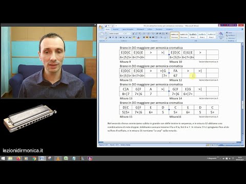 Corso gratuito di armonica cromatica - Lezione 05 - Impariamo un brano in do maggiore!
