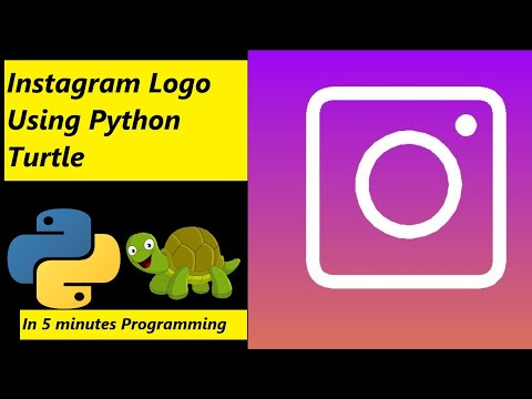 Draw Instagram Logo Using Python Turtle Python Programming Shorts Viralshorts