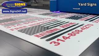 Watch Custom Yard Signs Get Printed – Start to Finish