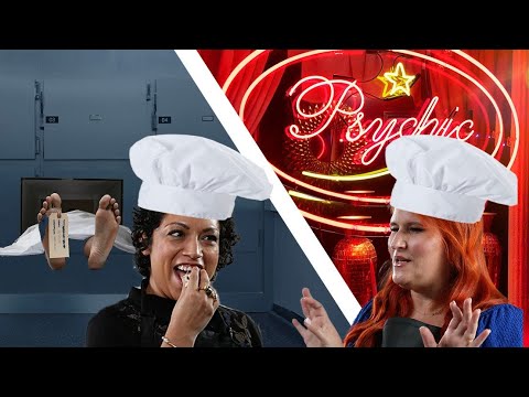 一個靈媒和一個殯儀員在做飯時進行了一次誠實的對話 (A Medium and A Mortician Have an Honest Conversation While Cooking)