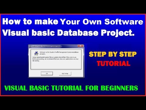 Visual Basic Tutorial | How to Make setup file for your software | Visual Basic Database Application Video