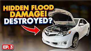 Flood Damaged Toyota Camry | Detailing the Interior and Trying to Start the Engine Ep. 3
