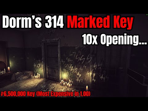 [1.00] Dorm's 314 Marked Key 10x Opening - Most Expensive Key in Tarkov