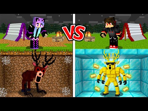 POOR vs RICH 99 Nights Mining Challenge in Minecraft!