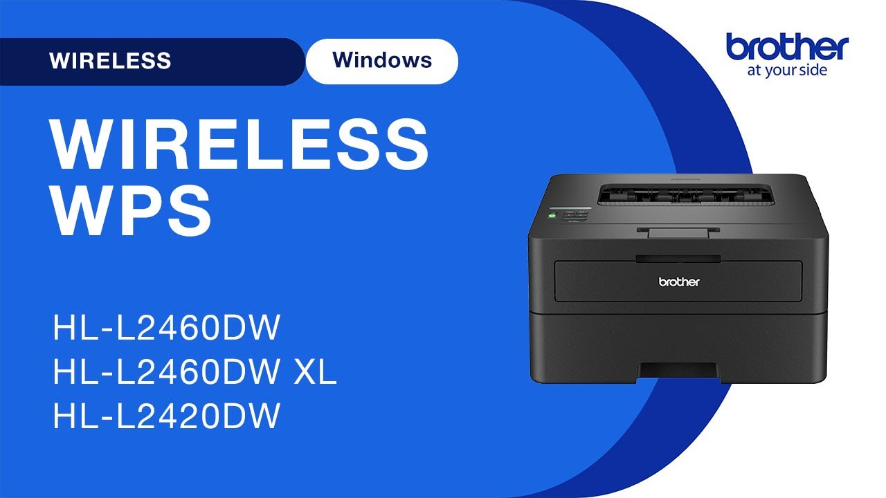 HLL2460DW set up wireless with WPS - Windows
