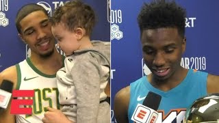 Jayson Tatum, Joe Harris and Hamidou Diallo on their NBA All-Star Saturday Night wins | NBA Sound