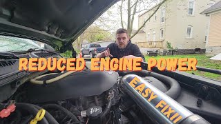 How to fix reduced engine power