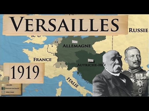L’Europe et la Première Guerre mondiale: les traités de Versailles et de la banlieue parisienne