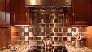 HGTV Stainless Steel Tile Installation (Metal Tile Co)
