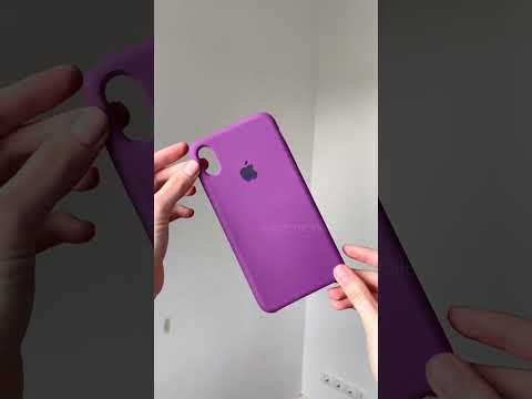 Чехол для IPhone Xs Max Silicone Case (Баклажановый) - фото 1 - id-p1664948490