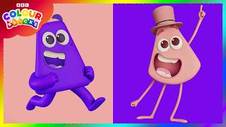 Spot the difference! Pink and Purple  |  Colour Game! | Kids Learn Colours | @colourblocks