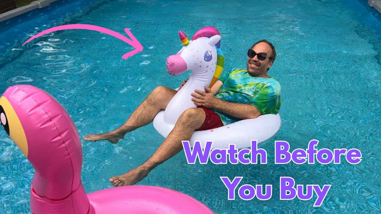 Unicorn flamingo floats - full review of these