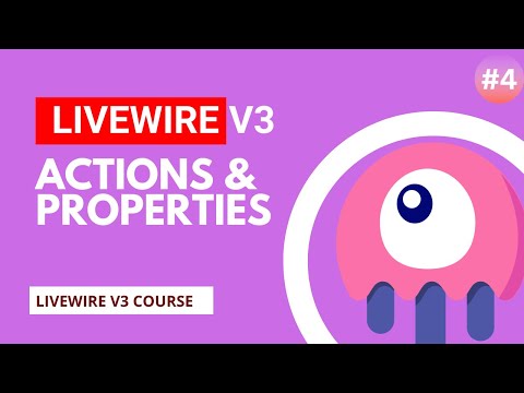 Ações e propriedades - Tutorial Laravel Livewire v3 #episódio 4