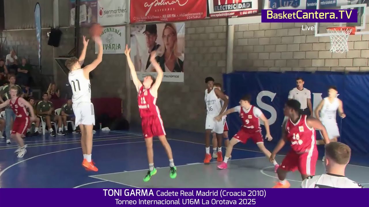 TONI GARMA Cadete Real Madrid (Croacia 2010).- Torneo Internacional U16M Villa de La Orotava 2025