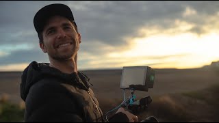 Filming the last shot of my movie