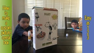 How to make a custom picture cereal box