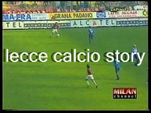 Milan-LECCE 1 a 2 del 19 ottobre 1997 (telecronaca primo tempo)