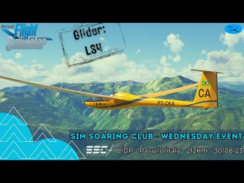 MSFS GLIDER - Sim Soaring Club - Wednesday Event - Pavullo/Italy - 212Km - 30/08/23