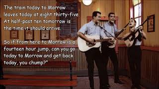 To Morrow The Kingston Trio with Lyrics