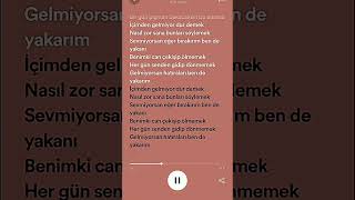 Bilal Sonses ~ İçimden Gelmiyor Speed Up #shorts