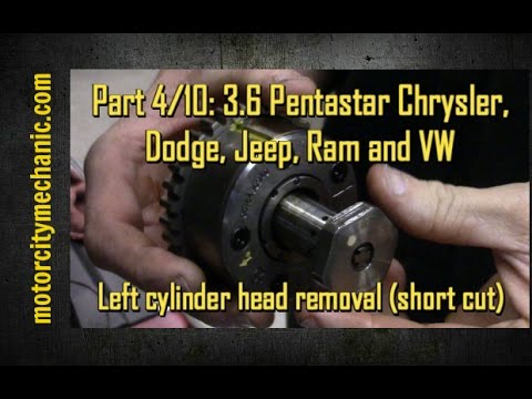 Part 4/10: 3.6 Pentastar engine left cylinder head removal (the short cut)