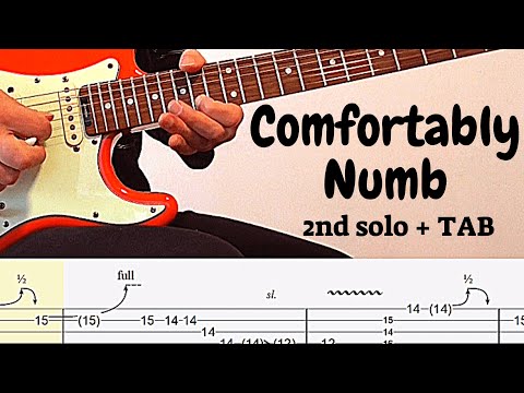 Guitar Solo TAB - Comfortably Numb 2nd solo  | Tutorial