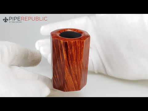 Poul Winslow Freehand-Pfeifen D Poker ohne Filter Einzelstück Silverband