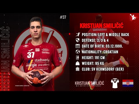 Kristijan Smiljčić - Left & Middle Back - SV Hermsdorf - Highlights - Handball - CV - 2022/23