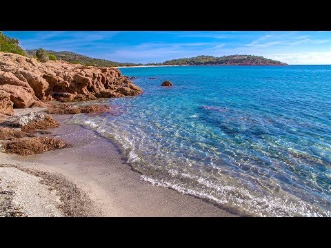 Soft Waves of a Corsican Plage de Villata Beach - Very Relaxing Sounds of the Sea